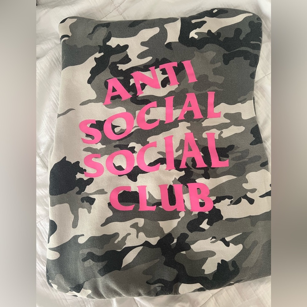 ASSC Frozen Camo Pink Hoodie Sweatshirt AUTHENTIC
